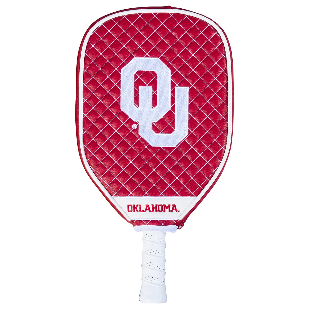 Oklahoma Sooners Quilted Pickleball Paddle Cover