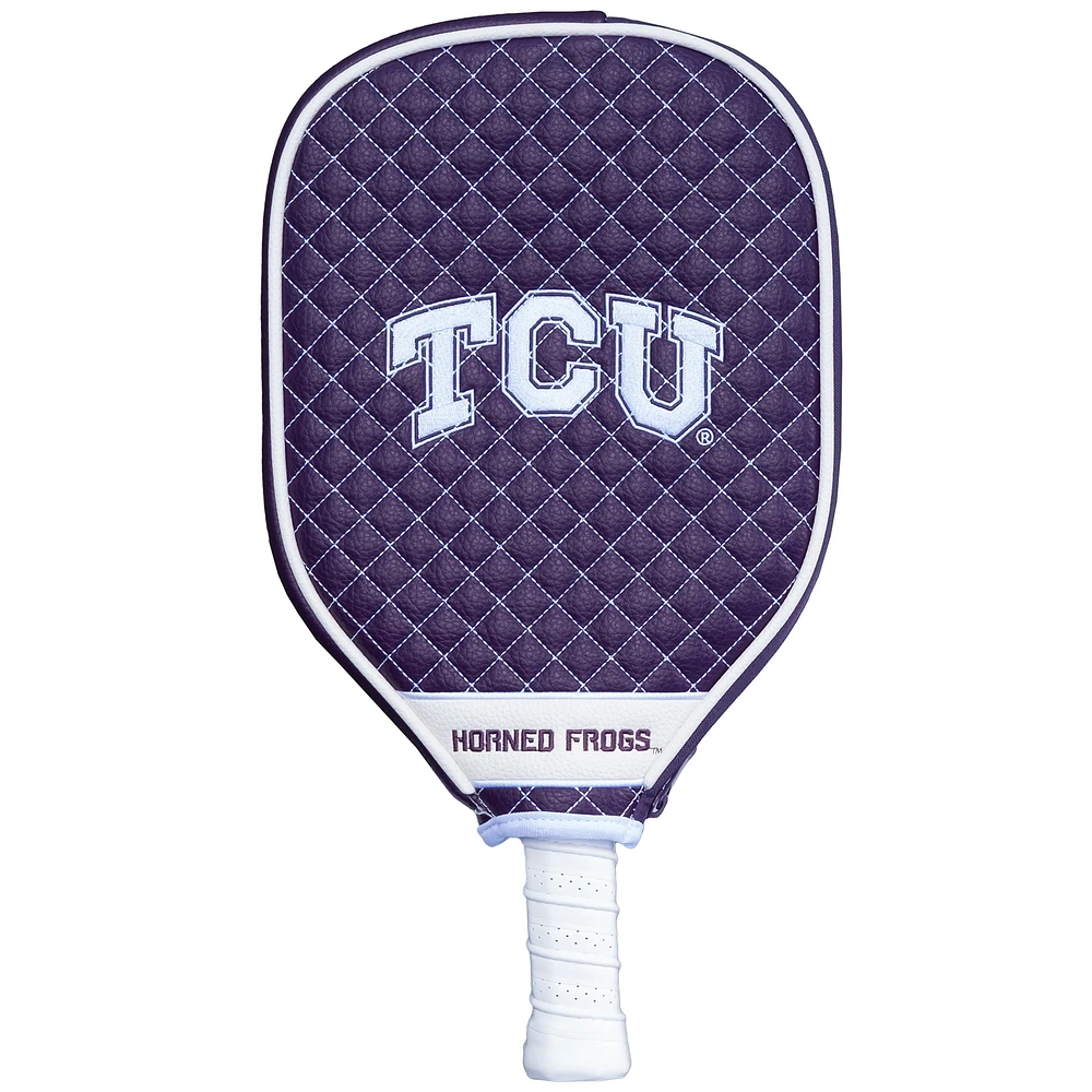TCU Horned Frogs Quilted Pickleball Paddle Cover