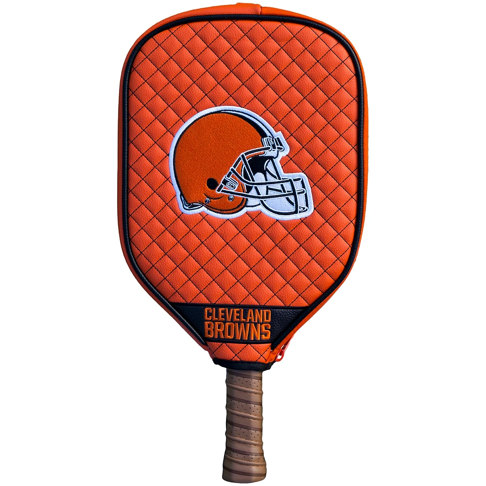 Cleveland Browns Quilted Pickleball Paddle Cover