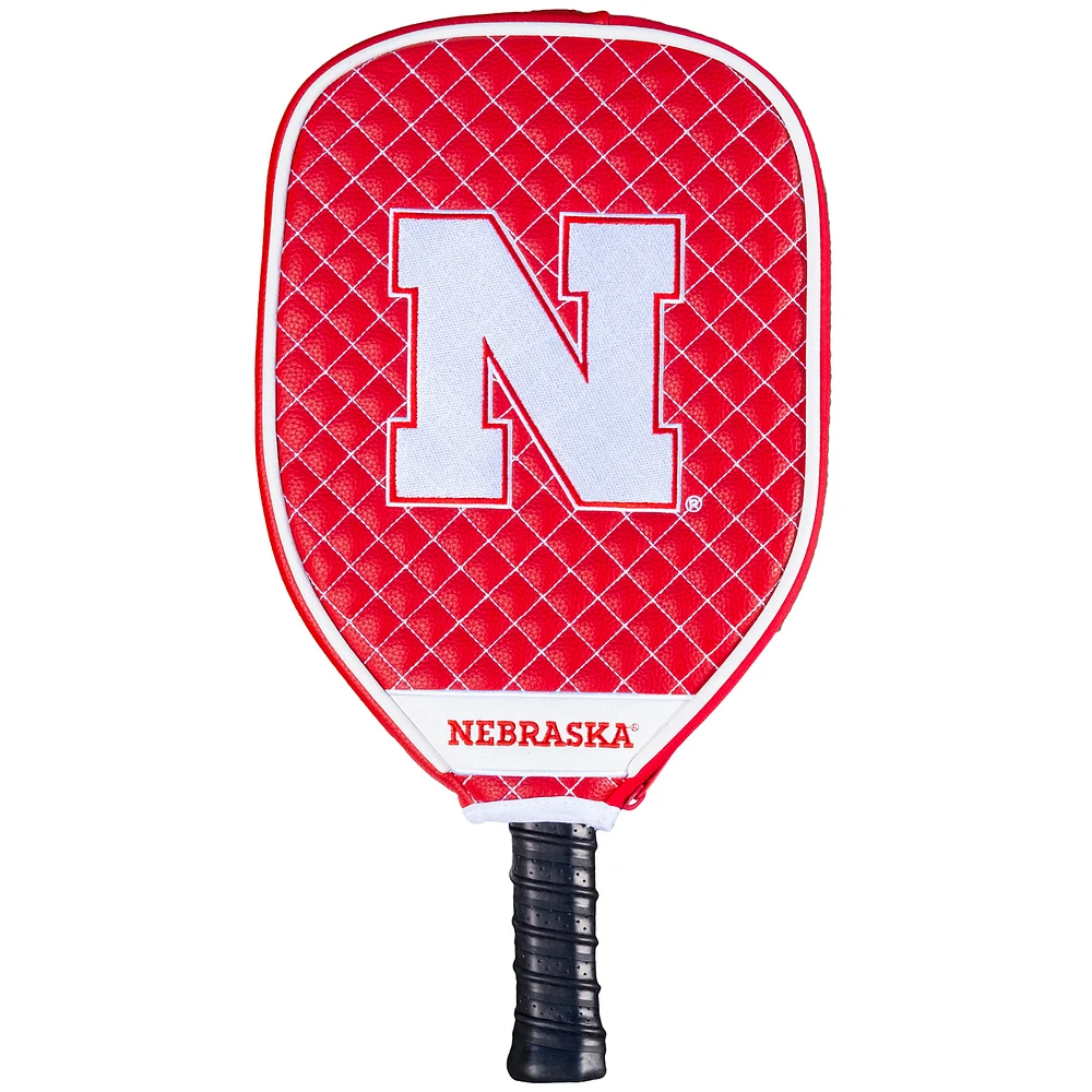 Nebraska Huskers Quilted Pickleball Paddle Cover