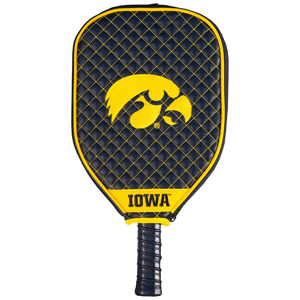 Iowa Hawkeyes Quilted Pickleball Paddle Cover