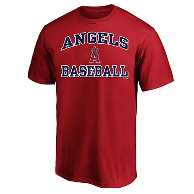 Men's Profile Red Los Angeles Angels Big & Tall Heart Soul T-Shirt