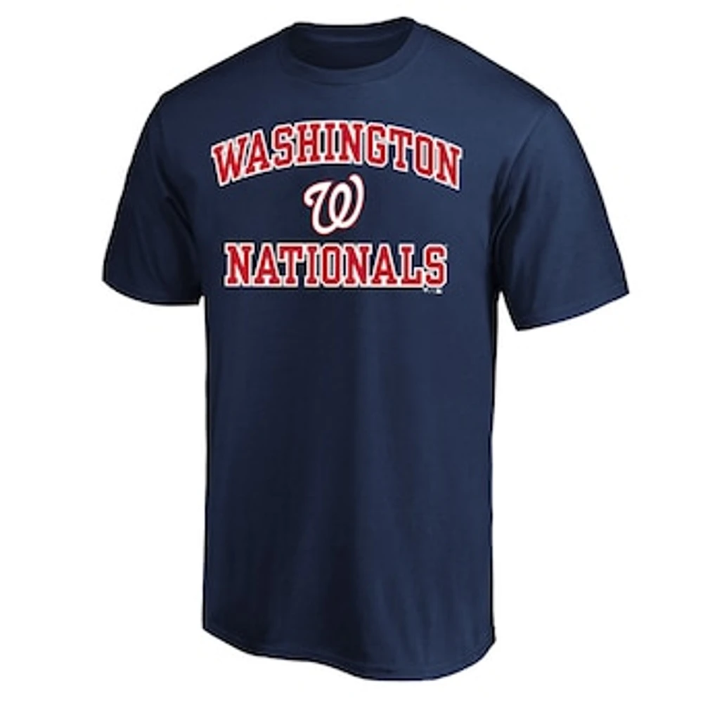 Men's Profile Navy Washington Nationals Big & Tall Heart Soul T-Shirt