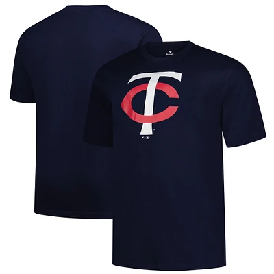Men's Profile Navy Minnesota Twins Big & Tall Primary Logo T-Shirt