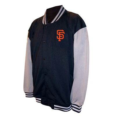 Men's Profile Black San Francisco Giants Full-Snap Varsity Jacket