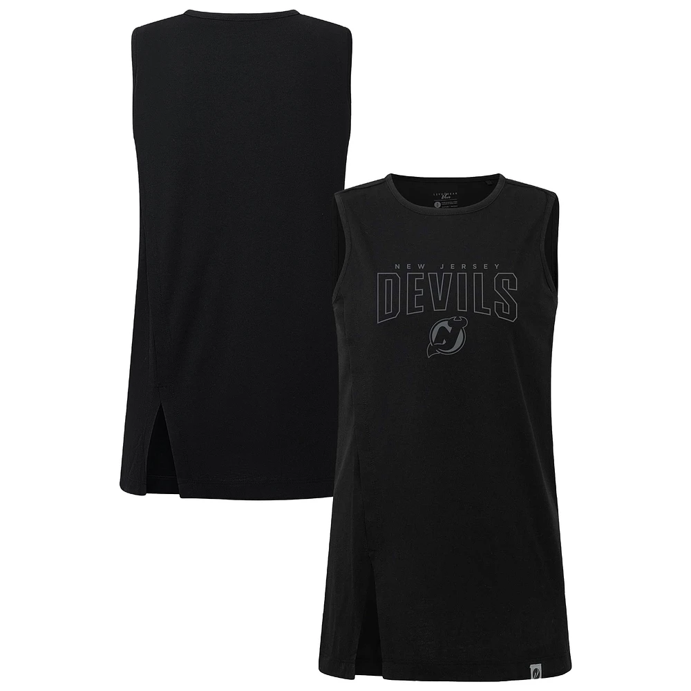 Women's Levelwear Black New Jersey Devils Influx Darkmoon Tank Top