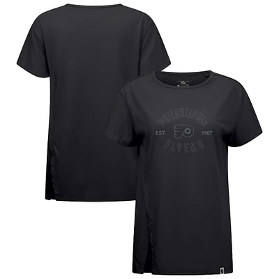 Women's Levelwear Black Philadelphia Flyers Influx Abyssal T-Shirt