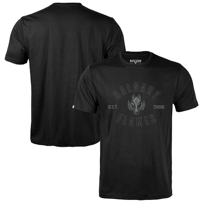 Men's Levelwear Black Calgary Flames Richmond Abyssal T-Shirt