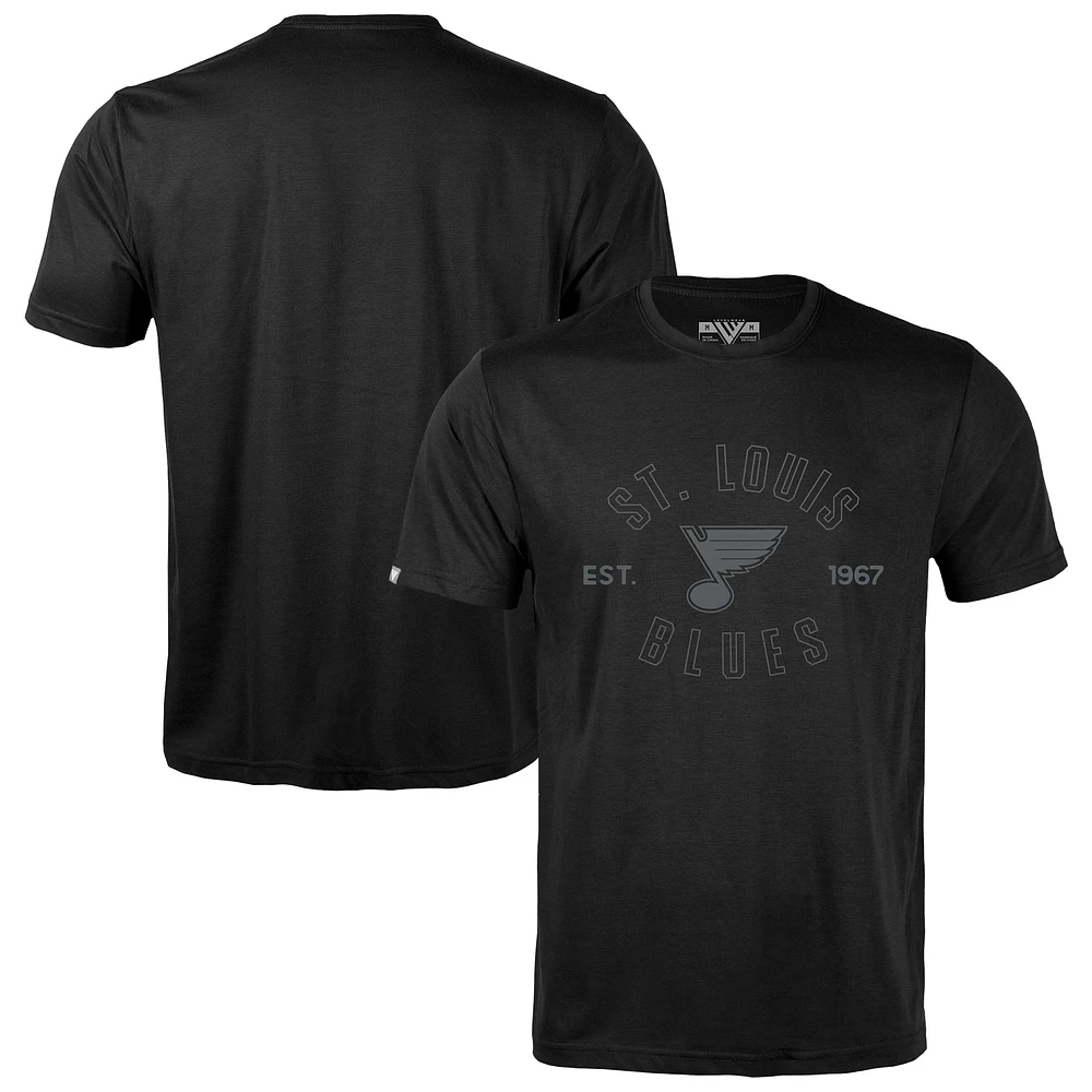 Men's Levelwear Black St. Louis Blues Richmond Abyssal T-Shirt