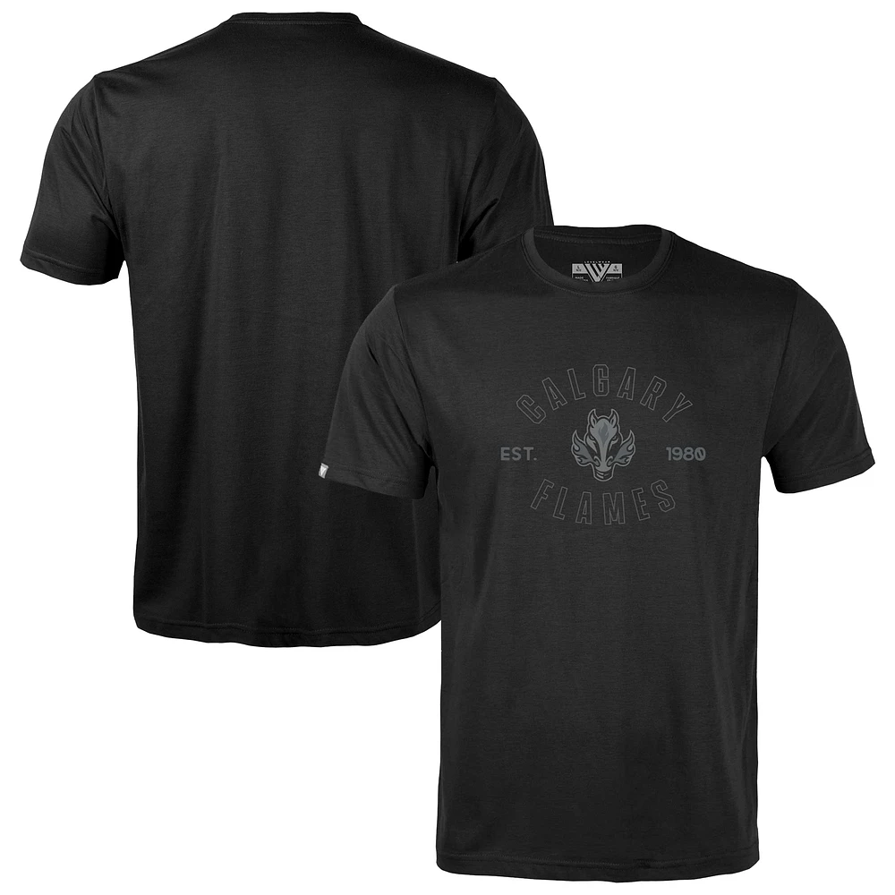 Youth Levelwear Black Calgary Flames Little Richmond Abyssal T-Shirt