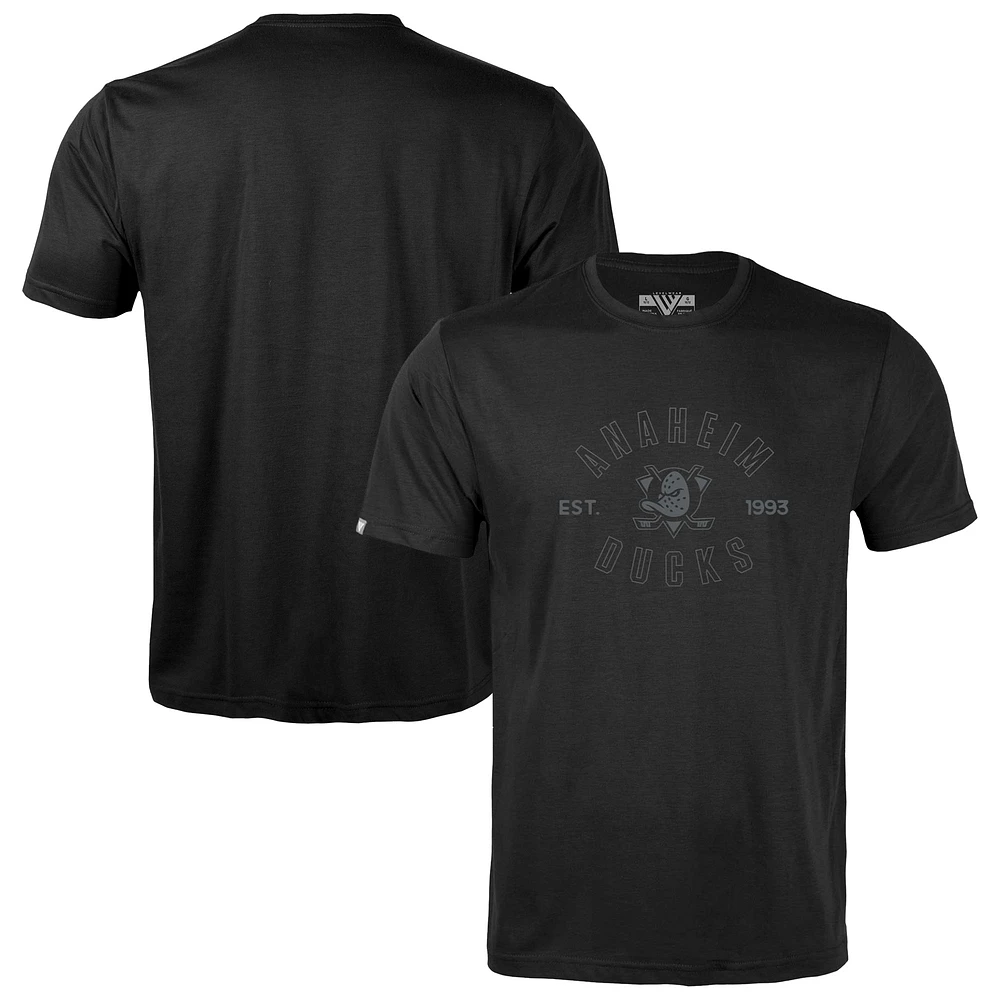 Youth Levelwear Black Anaheim Ducks Little Richmond Abyssal T-Shirt