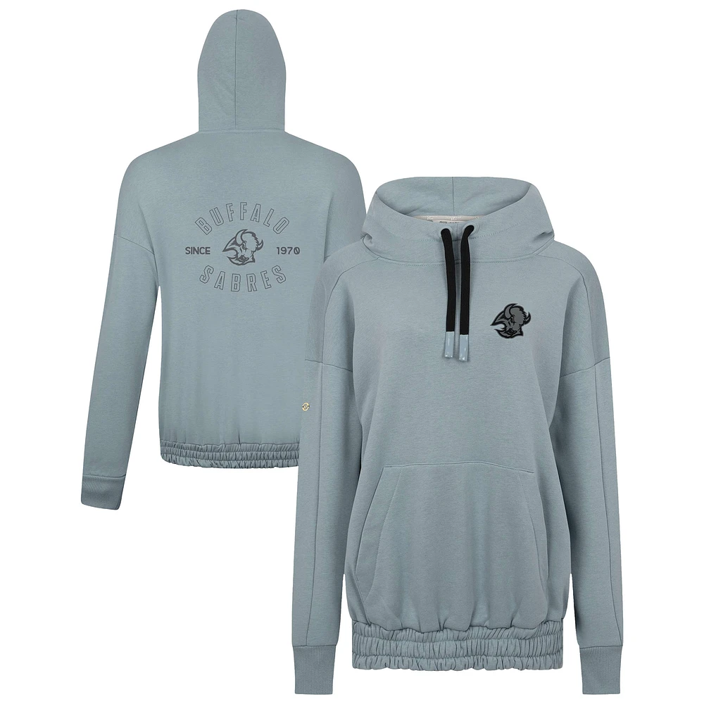 Women's Levelwear Gray Buffalo Sabres Waterfall Nightfall Pullover Hoodie