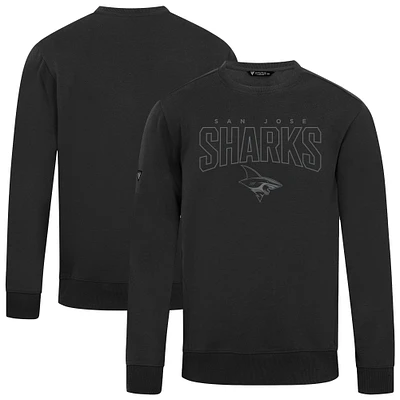 Men's Levelwear Black San Jose Sharks Zane Darkmoon Pullover Sweatshirt