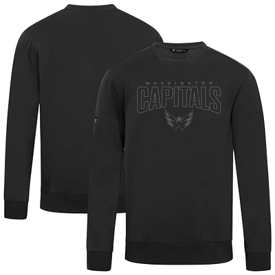 Men's Levelwear Black Washington Capitals Zane Darkmoon Pullover Sweatshirt