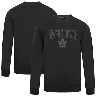 Men's Levelwear Black Toronto Maple Leafs Zane Darkmoon Pullover Sweatshirt