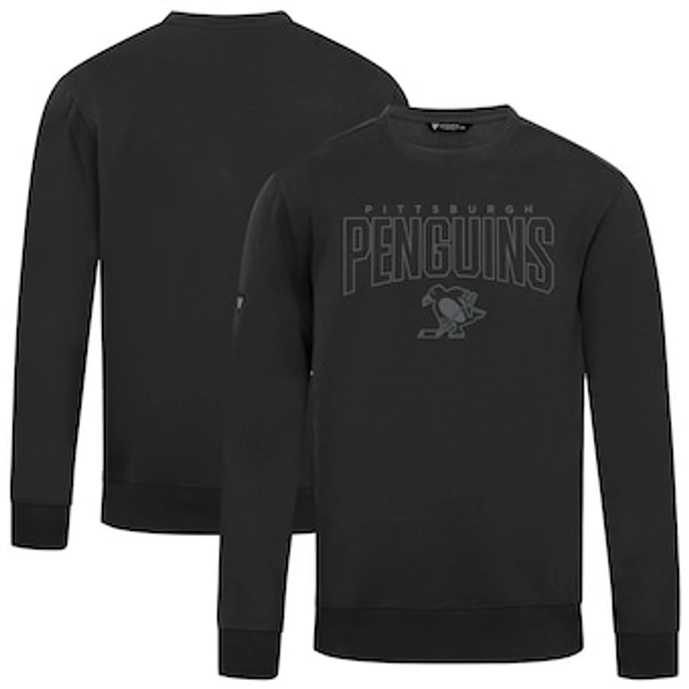 Men's Levelwear Black Pittsburgh Penguins Zane Darkmoon Pullover Sweatshirt