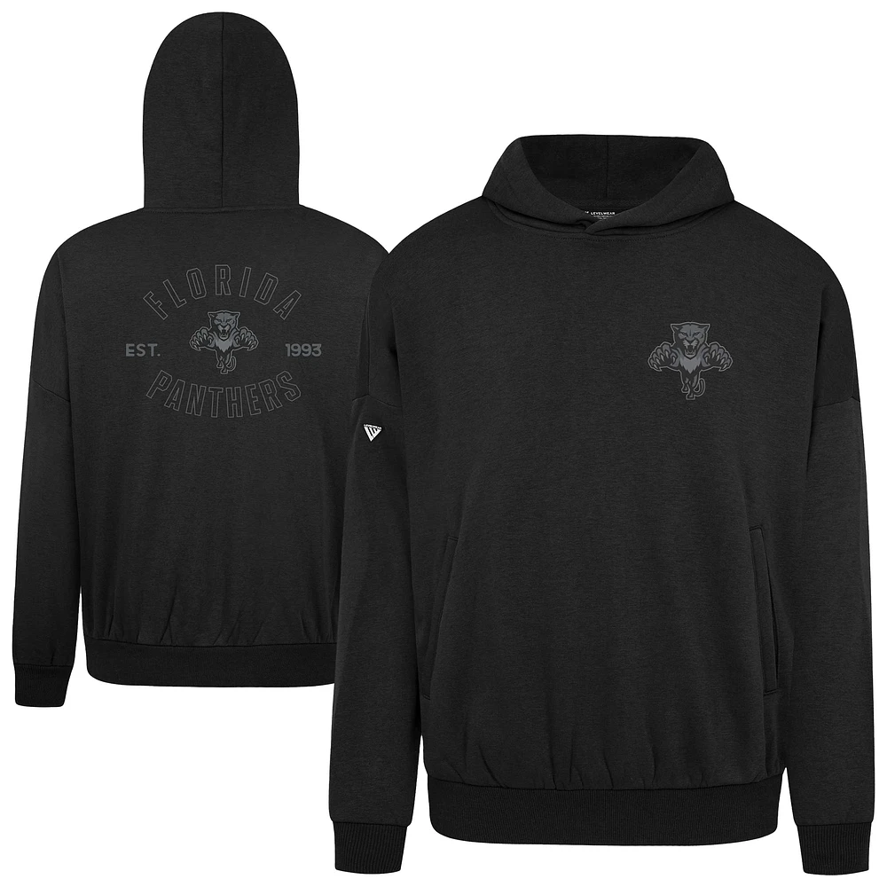 Men's Levelwear Black Florida Panthers Contact Nightfall Pullover Hoodie