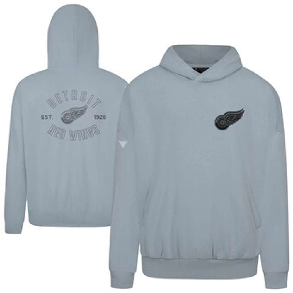Men's Levelwear Gray Detroit Red Wings Contact Nightfall Pullover Hoodie