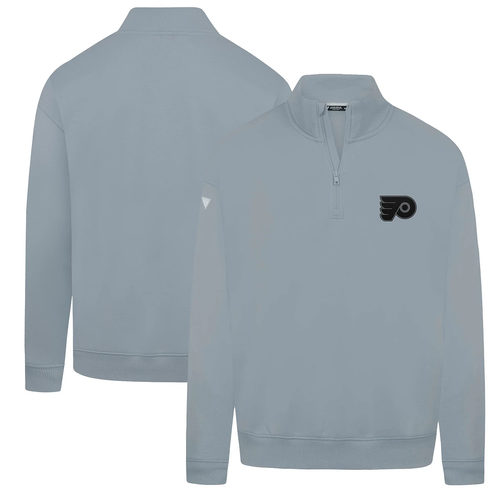 Men's Levelwear Gray Philadelphia Flyers Murray Nightfall Quarter-Zip Jacket