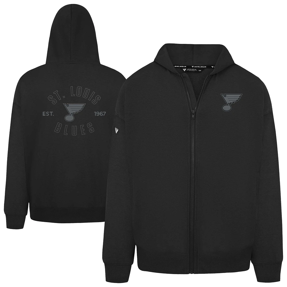 Men's Levelwear St. Louis Blues Uphill Abyssal Full-Zip Hoodie