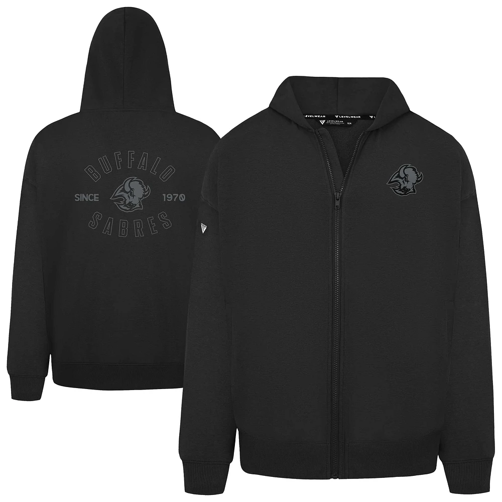 Men's Levelwear Buffalo Sabres Uphill Abyssal Full-Zip Hoodie