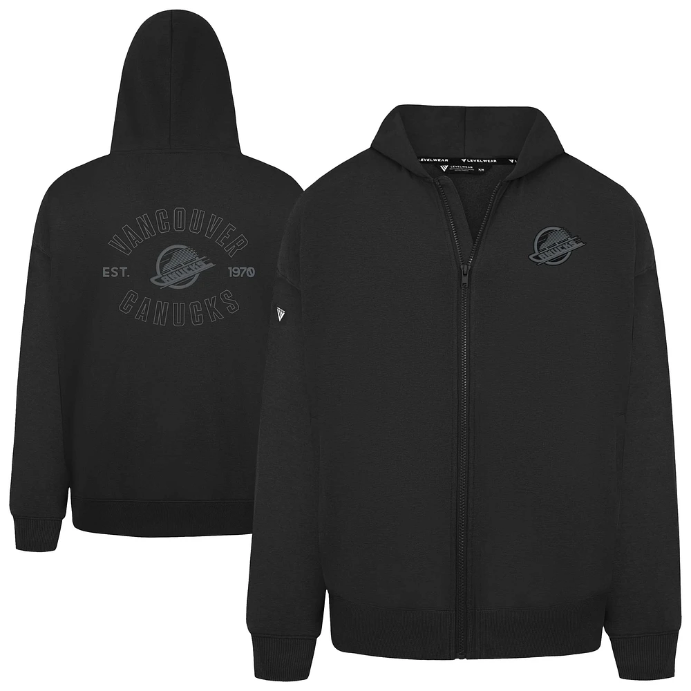 Men's Levelwear Vancouver Canucks Uphill Abyssal Full-Zip Hoodie