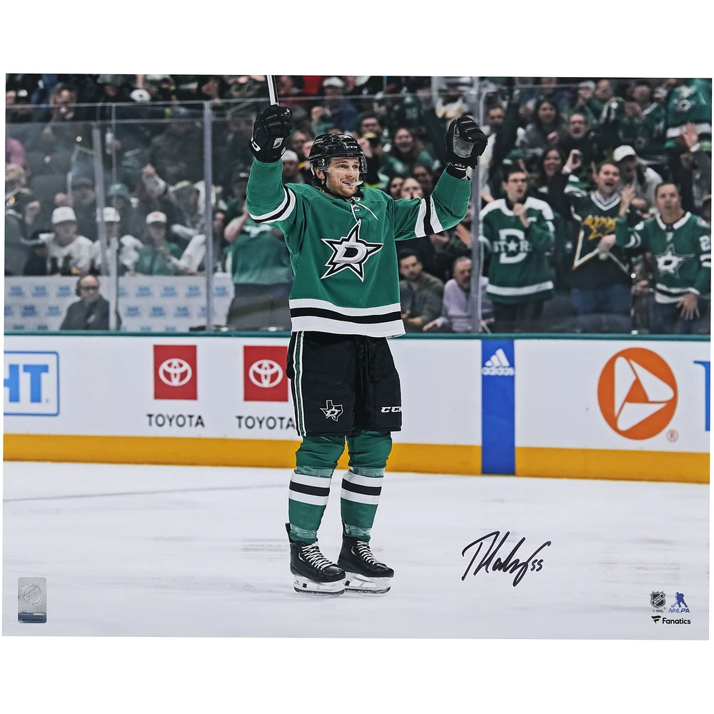 Thomas Harley Dallas Stars Autographed 16" x 20" Green Jersey Celebration Photograph