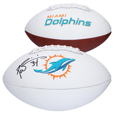 Ricky Williams Miami Dolphins Autographed Franklin White Panel Football