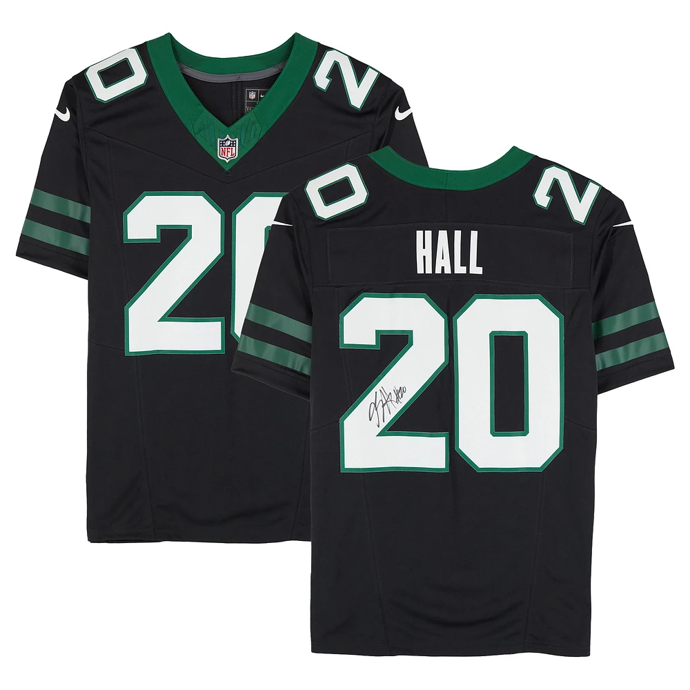 Breece Hall New York Jets Autographed Nike 2024 Black Limited Jersey