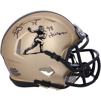 Ricky Williams Texas Longhorns Autographed Riddell Gold Heisman Speed Mini Helmet with "98 Heisman" Inscription