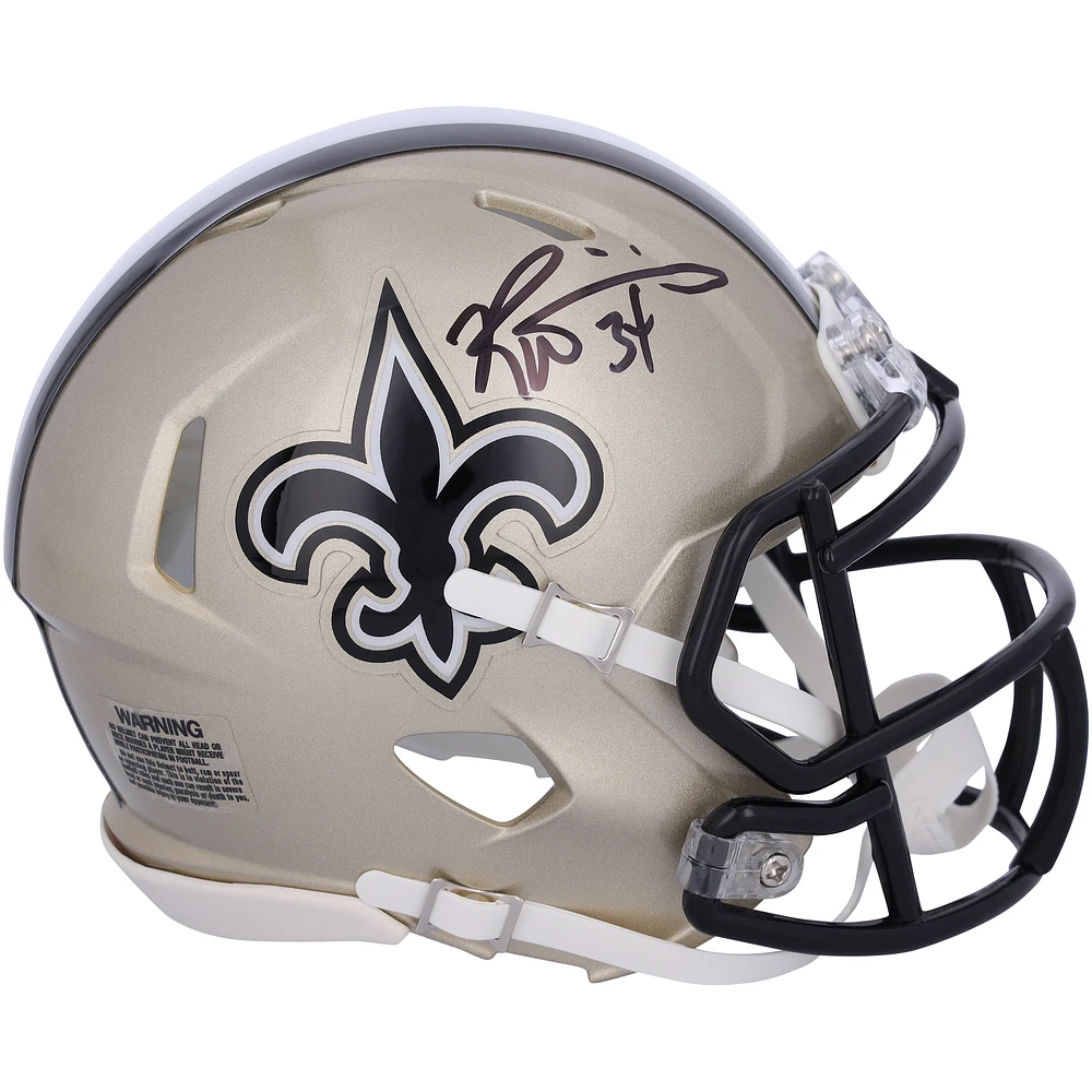 Ricky Williams New Orleans Saints Autographed Riddell Speed Mini Helmet