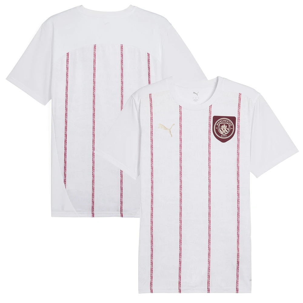 Men's Puma White Manchester City 2024/25 Pre-Match Training Jersey