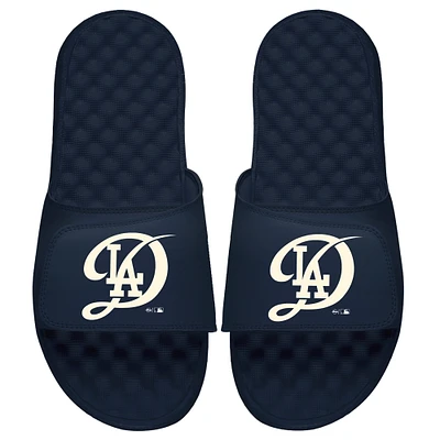 Youth ISlide Navy Los Angeles Dodgers 2024 City Connect Slide Sandals