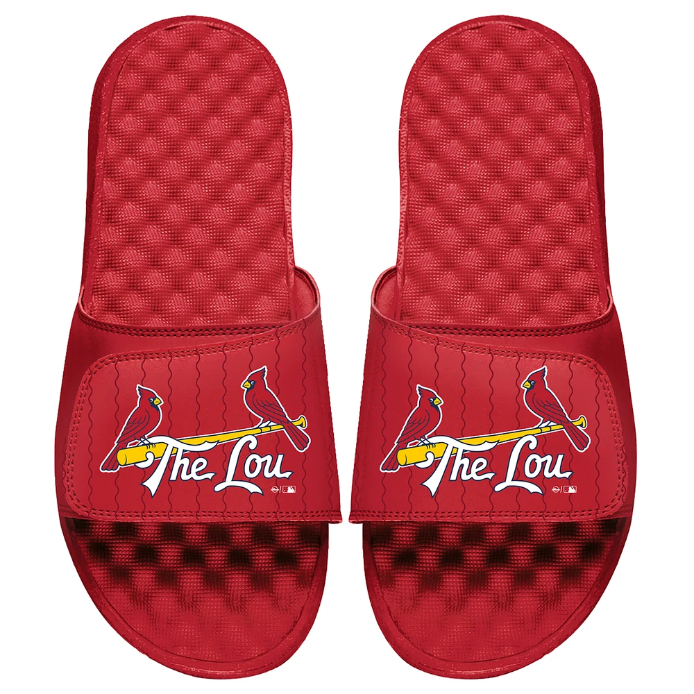 Youth ISlide Red St. Louis Cardinals 2024 City Connect Slide Sandals