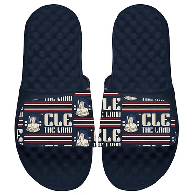 Unisex ISlide Navy Cleveland Guardians 2024 City Connect Slide Sandals