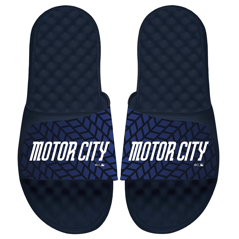 Unisex ISlide Navy Detroit Tigers 2024 City Connect Slide Sandals