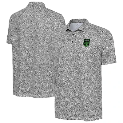 Men's Antigua White Austin FC Field Ditsy Polo