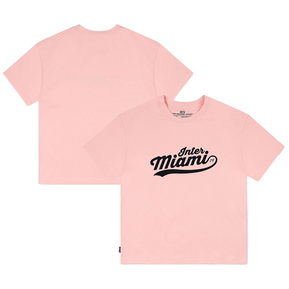 Unisex Live Breathe Futbol Pink Inter Miami CF Swoop T-Shirt
