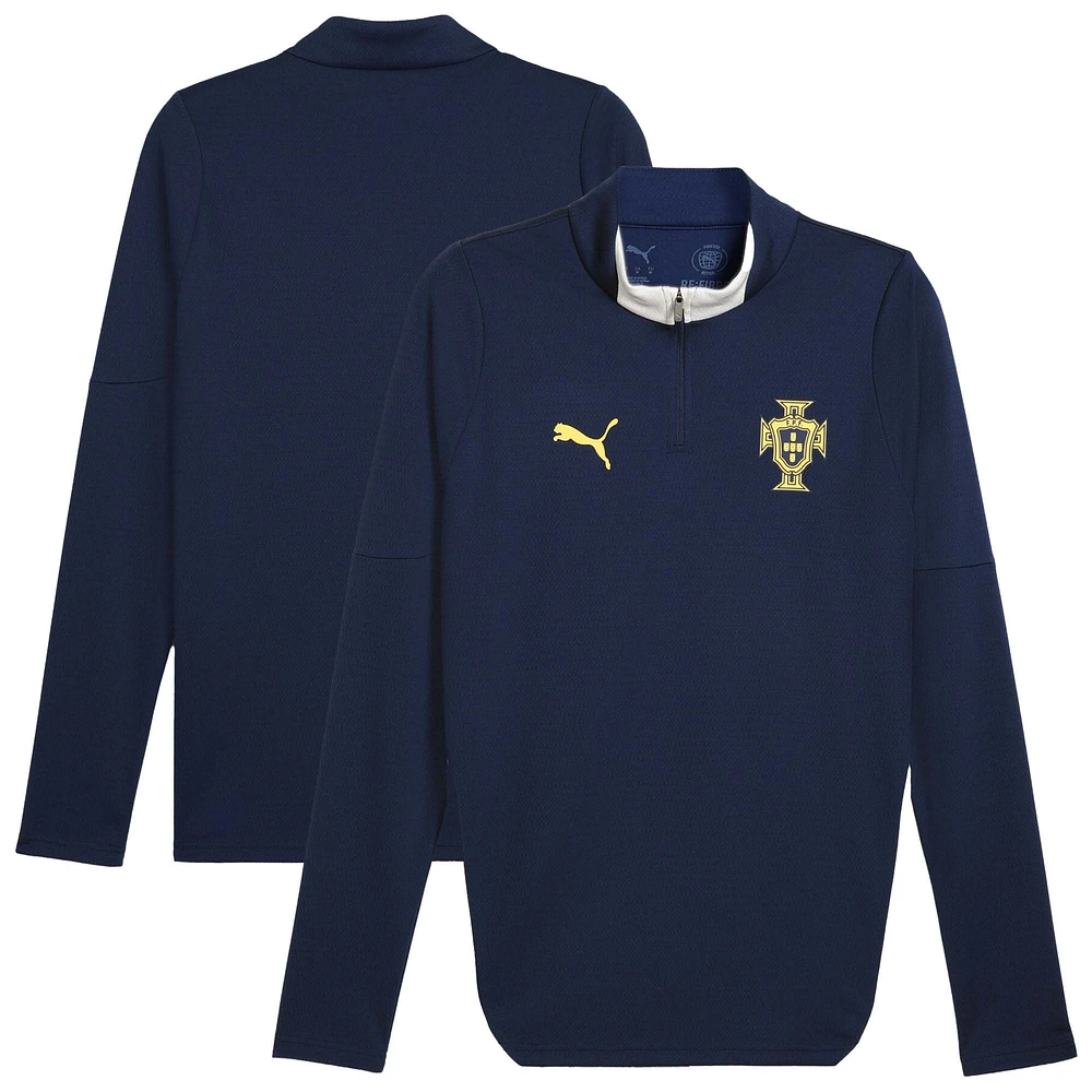 Men's Puma Blue Portugal National Team 2025 Quarter-Zip Training Jacket