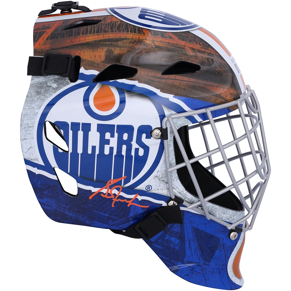 Grant Fuhr Edmonton Oilers Autographed Replica Goalie Mask