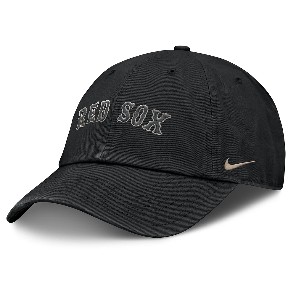 Men's Nike Black Boston Red Sox Camo Pack Club Adjustable Hat