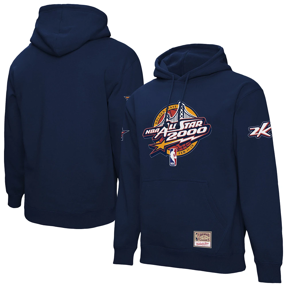 Unisex Mitchell & Ness Navy 2000 NBA All-Star Game Pullover Hoodie