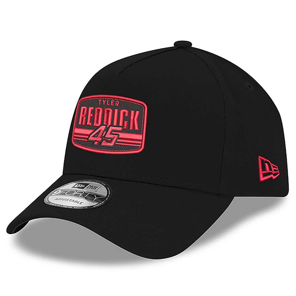 Men's New Era Black Tyler Reddick 9FORTY A-Frame Patch Adjustable Hat