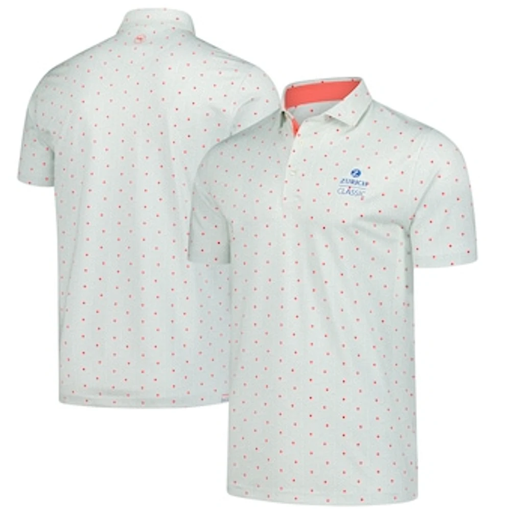 Men's Puma Aqua The Zurich Classic Pique Botanic Polo