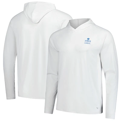 Men's Puma White The Zurich Classic You-V Raglan Pullover Hoodie