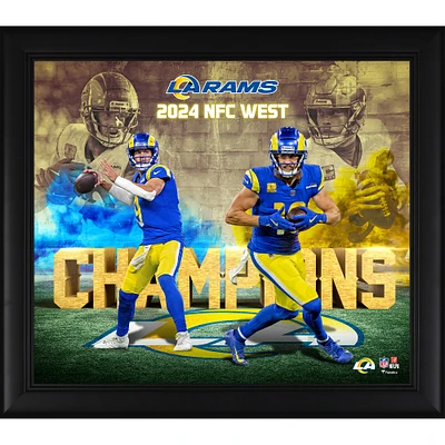 Los Angeles Rams 2024 NFC West Division Champions Framed 15" x 17" Collage