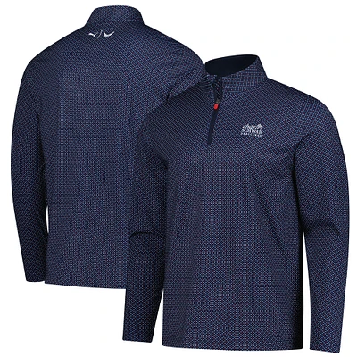 Men's Puma x Volition Navy The Charles Schwab Challenge Micro Star Quarter-Zip Pullover