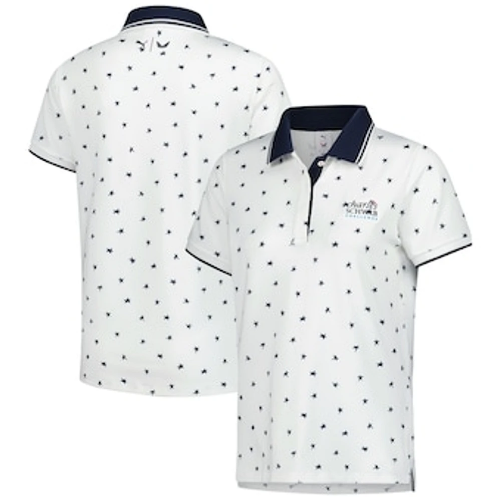 Women's Puma White The Charles Schwab Challenge Dancing Stars Polo