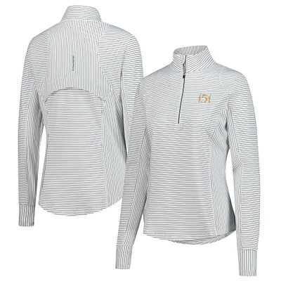 Women's Zero Restriction White 151st Kentucky Derby Renae Quarter-Zip Pullover