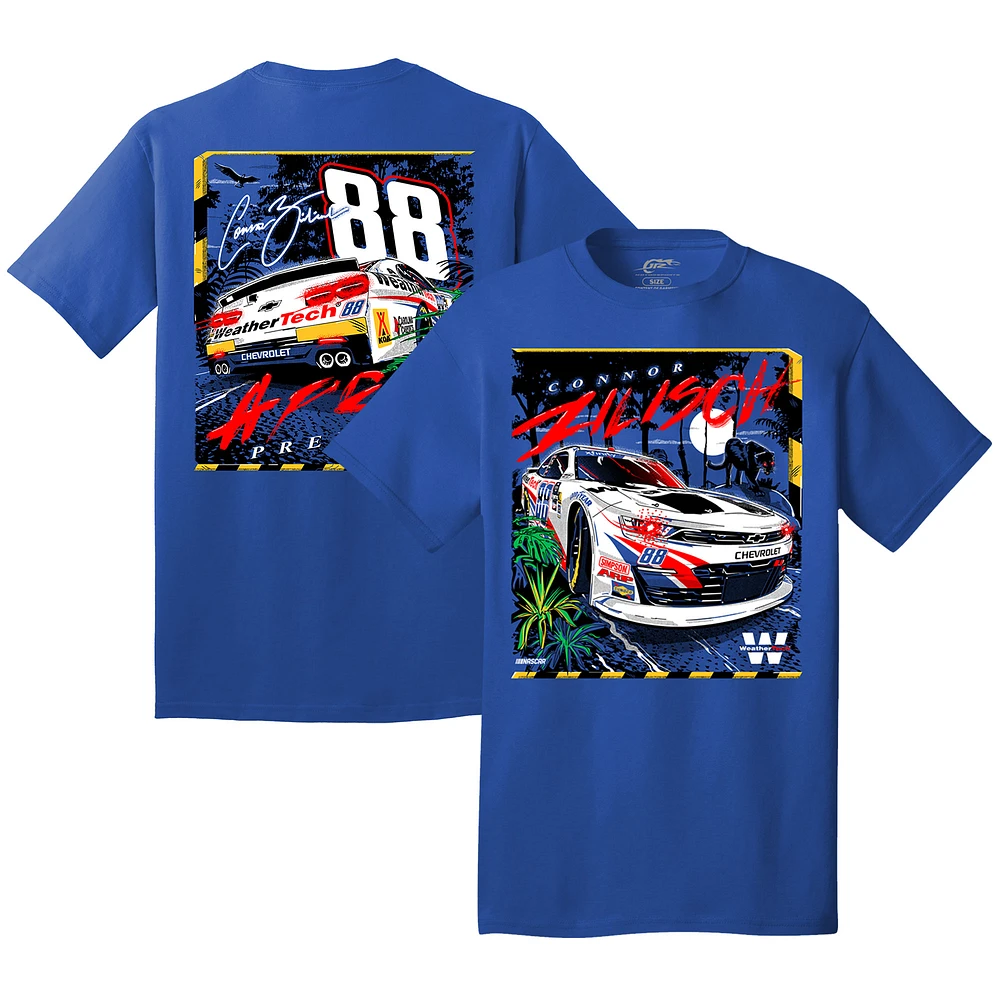 Men's JR Motorsports Official Team Apparel Royal Connor Zilisch WeatherTech Car T-Shirt